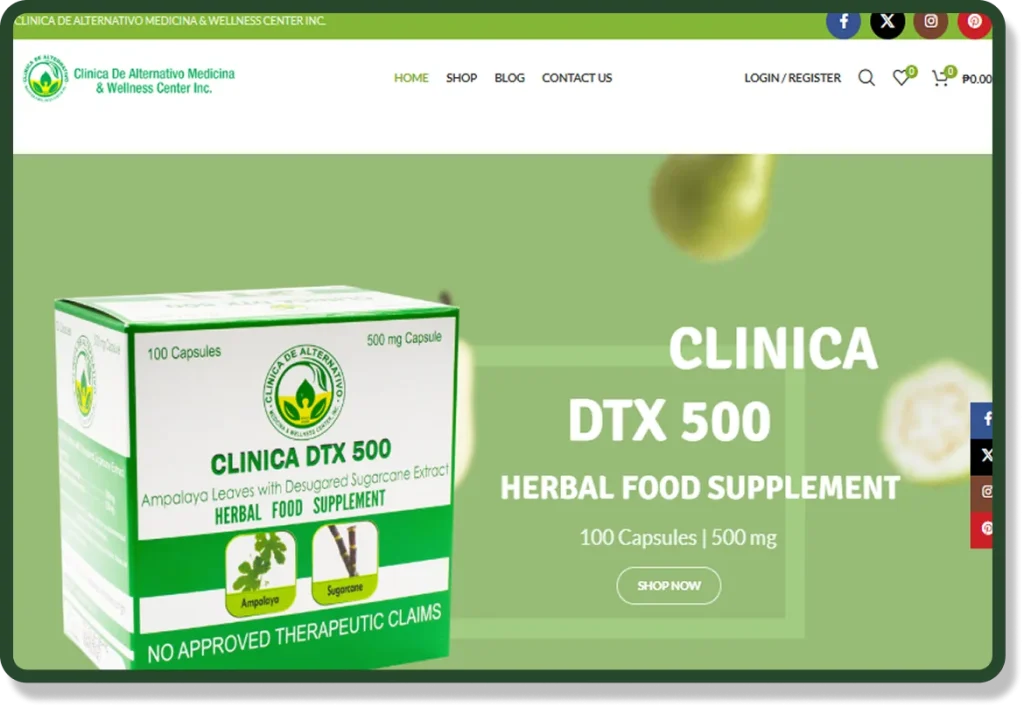 Clinica de Alternativo Web Design