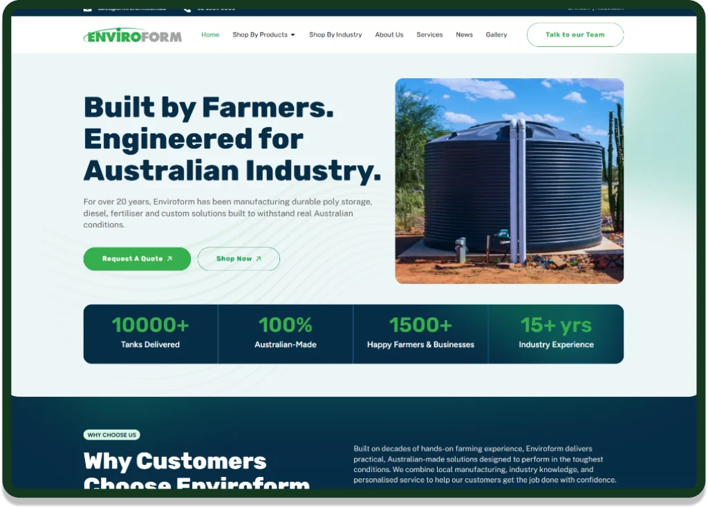 Enviroform Web Design