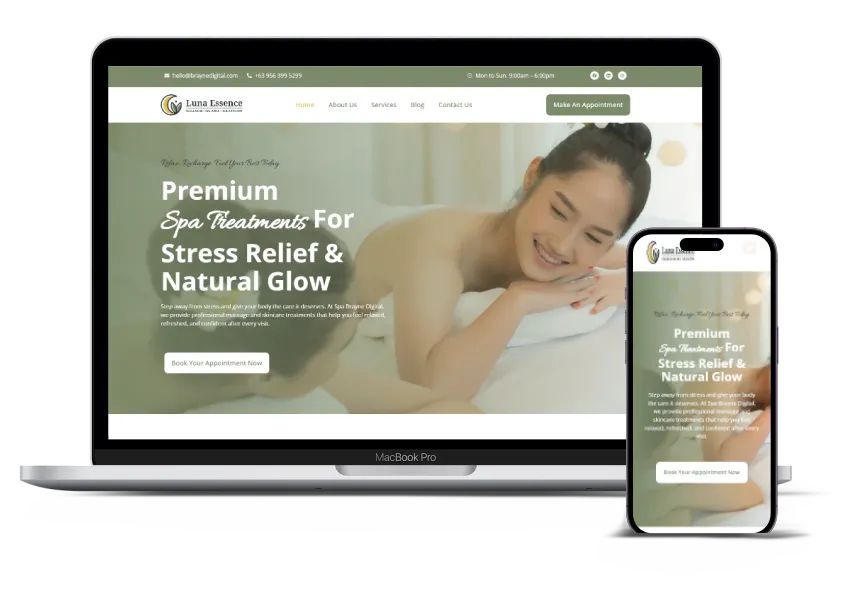 Luna Essence Responsive Web Design