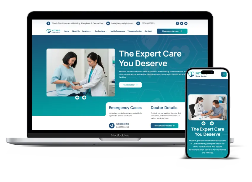 Vitalis Care Center Responsive Web Design